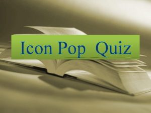 Icon Pop Quiz Index Quiz 1 2 3