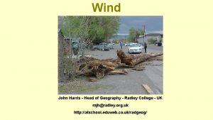 Wind John Harris Head of Geography Radley College