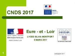 CNDS 2017 Eure et Loir LYCEE SILVIA MONTFORT