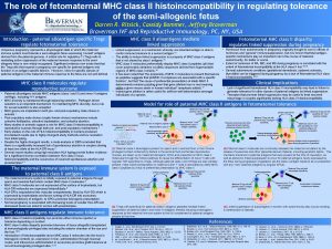 The role of fetomaternal MHC class II histoincompatibility