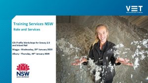 Training Services NSW Role and Services ICN Profile