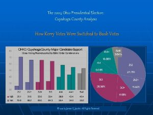 The 2004 Ohio Presidential Election Cuyahoga County Analysis