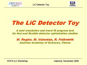 Li C Detector Toy The Li C Detector