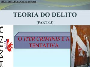 PROF ESP CLODOVIL M SOARES TEORIA DO DELITO