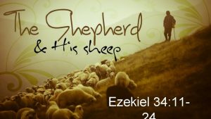 Ezekiel 34 11 1 The Good Shepherd Ezekiel