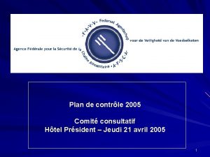 Plan de contrle 2005 Comit consultatif Htel Prsident