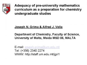 Adequacy of preuniversity mathematics curriculum as a preparation