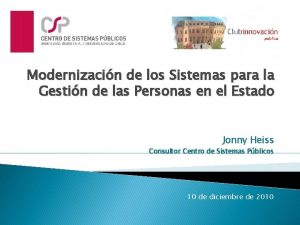 Modernizacin de los Sistemas para la Gestin de