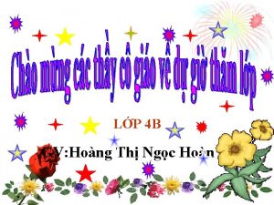 LP 4 B GV Hong Th Ngc Hon