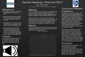 Decibel Readings What and Why By Jeff Carter