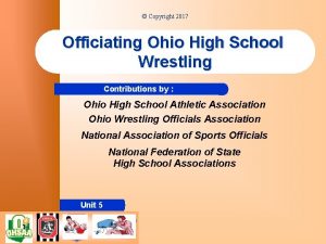 Copyright 2017 Officiating Ohio High School Wrestling Contributions