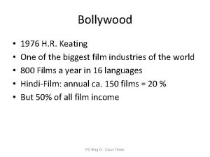Bollywood 1976 H R Keating One of the
