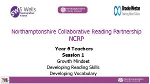 Northamptonshire Collaborative Reading Partnership NCRP Year 6 Teachers