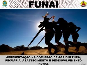 FUNAI APRESENTAO NA COMISSO DE AGRICULTURA PECURIA ABASTECIMENTO