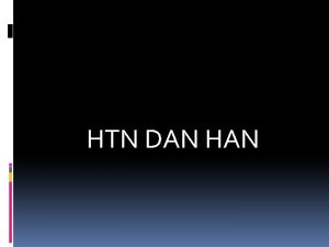 HTN DAN HAN Hukum tata negara mempunyai 2