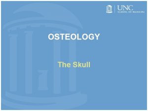 OSTEOLOGY The Skull The Skull 1 2 The