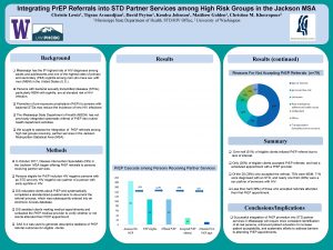 Integrating Pr EP Referrals into STD Partner Services