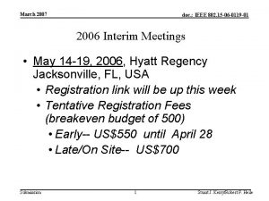 March 2007 doc IEEE 802 15 06 0119