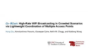 CoBCast HighRate Wi Fi Broadcasting in Crowded Scenarios