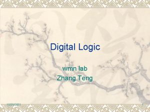 Digital Logic wmn lab Zhang Teng 10202021 1