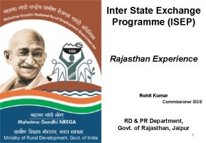 Inter State Exchange Programme ISEP Rajasthan Experience Rohit