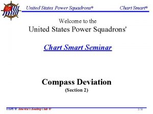 United States Power Squadrons Chart Smart Welcome to