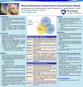 Observed Structured Clinical Exam in Shared Decision Making