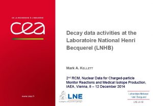 Decay data activities at the Laboratoire National Henri