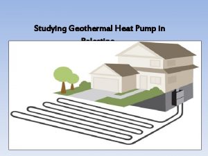 Studying Geothermal Heat Pump in Palestine Graduation Project