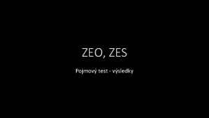 ZEO ZES Pojmov test vsledky EKONOMIE koda Auto