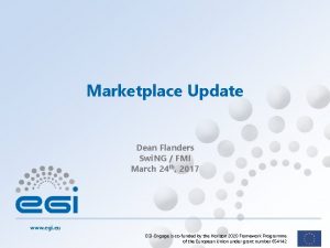 Marketplace Update Dean Flanders Swi NG FMI March