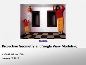 Ames Room Projective Geometry and Single View Modeling