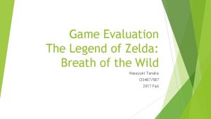 Game Evaluation The Legend of Zelda Breath of