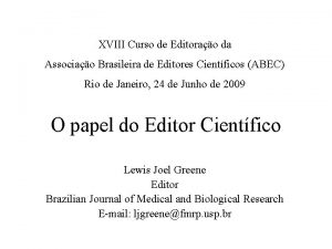 XVIII Curso de Editorao da Associao Brasileira de