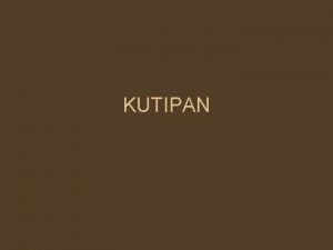 KUTIPAN Kutipan Langsung pinjaman pendapat secara lengkap dari