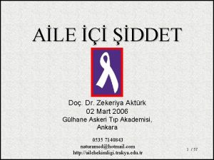 ALE DDET Do Dr Zekeriya Aktrk 02 Mart