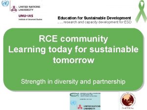 Education for Sustainable Development research and capacity development