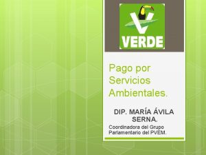 Pago por Servicios Ambientales DIP MARA VILA SERNA