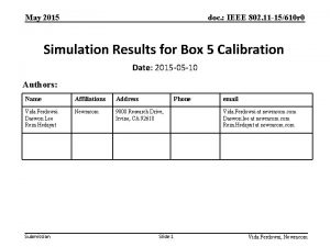 May 2015 doc IEEE 802 11 15610 r