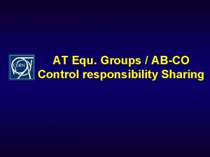 AT Equ Groups ABCO Control responsibility Sharing ATControl