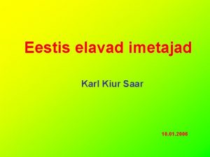 Eestis elavad imetajad Karl Kiur Saar 10 01