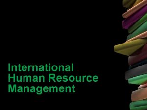 International Human Resource Management Model of IHRM 2