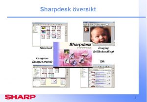 Sharpdesk versikt Skrivbord Composer komponeraren Imaging bildbehandling Sk