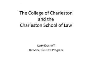 The College of Charleston and the Charleston School