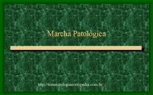Marcha Patolgica http traumatologiaeortopedia com br Pr requisitos