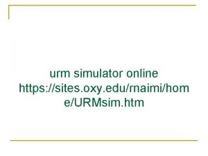 Urm simulator