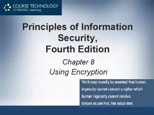 Principles of Information Security Fourth Edition Chapter 8