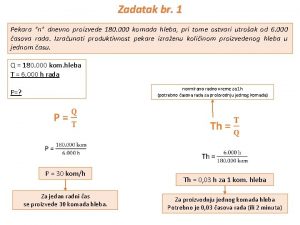 Zadatak br 1 Pekara n dnevno proizvede 180