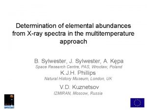 Determination of elemental abundances from Xray spectra in