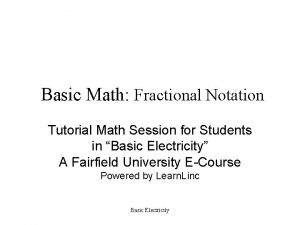 Basic Math Fractional Notation Tutorial Math Session for